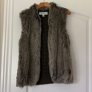 Faux fur vest